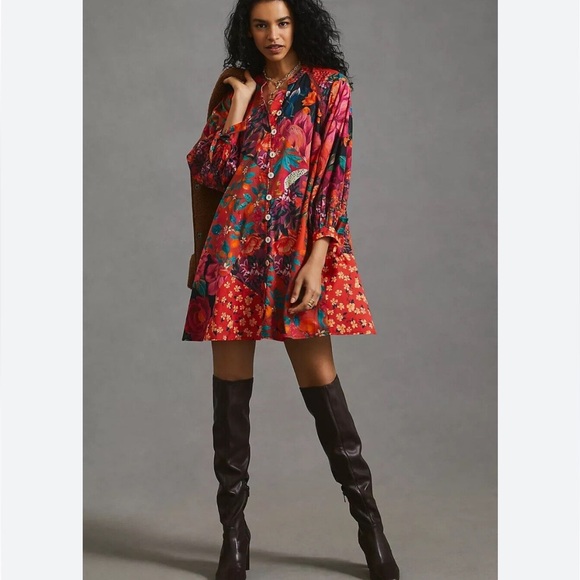 Farm Rio Printed Mini Tunic Dress - Picture 3 of 12